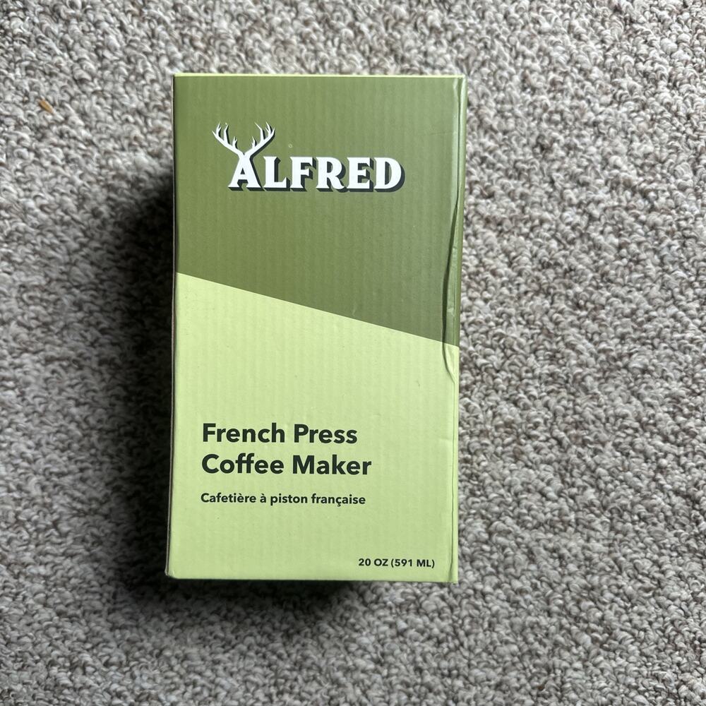 Alfred French Press Coffee Maker - 20 oz (591 ml) - Brand New In Box